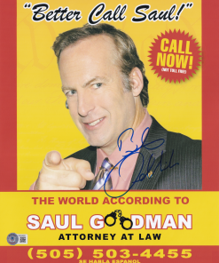 Bob Odenkirk – Affiche Signée – Saul Goodman (Better Call Saul) COA Beckett