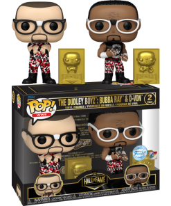 Funko POP! 2-Pack Hall of Fame – The Dudley Boyz Bubba Ray & D-Von (Red Camo) Edition Limitée