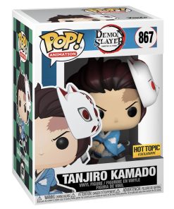 Funko POP! Animation Demon Slayer Tanjiro Kamado (With Mask) (Blue Sword, First Edition) Edition Limitée Hot Topic