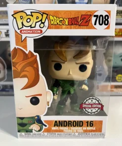 Funko POP! Animation Dragon Ball Z Android C-16 Métallique Edition Limitée – Boîte Imparfaite