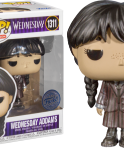 Funko POP! Television Wednesday – Wednesday Addams (Uniforme Scolaire) Métallique Edition Limitée