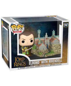 Funko POP! Town Movies Le Seigneur des Anneaux Elrond with Rivendell