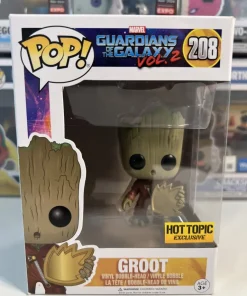 Funko POP! Les Gardiens de la Galaxie Groot (Jumpsuit and Patch) Edition Limitée – Boîte Imparfaite