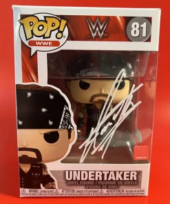 Funko POP! WWE Undertaker Edition Limitée Signée par Mark William Calaway (Undertaker) avec Authentification + Boîte Acrylique